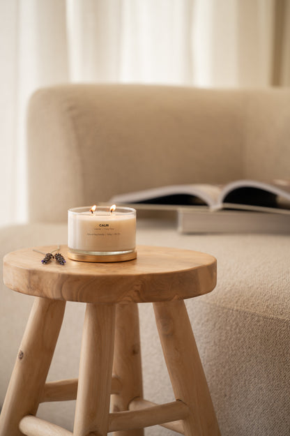 Bougie à la cire de soja Calm Gold Lid | Vente en gros