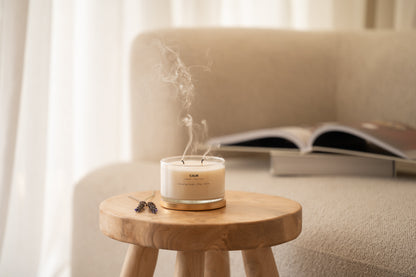 Bougie à la cire de soja Calm Gold Lid | Vente en gros